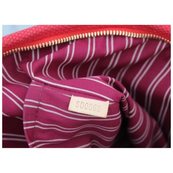 ✨Authentic Vintage LOUIS VUITTON MM Canvas Red Canvas Tote Shoulder Bag - Picture 7 of 11